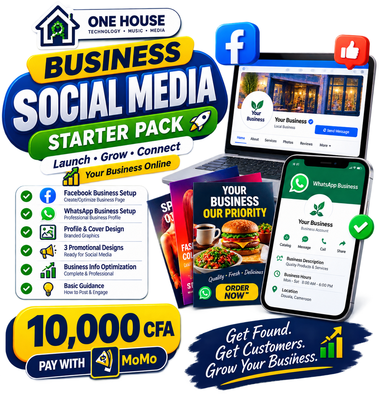 Business, Social Media, Facebook Business, WhatsApp Business, Digital Marketing, Small Business, Business Setup, Online Business, Cameroon