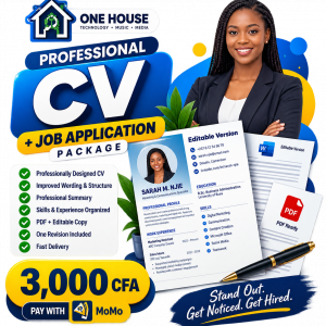 modern and professional CV for your next job